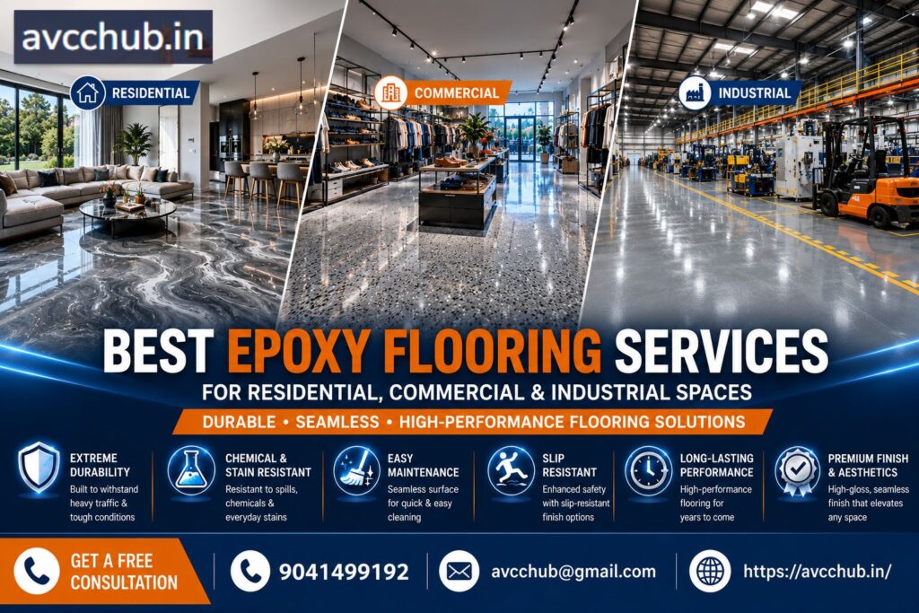Best Epoxy Flooring Services for Residential, Commercial & Industrial Spaces