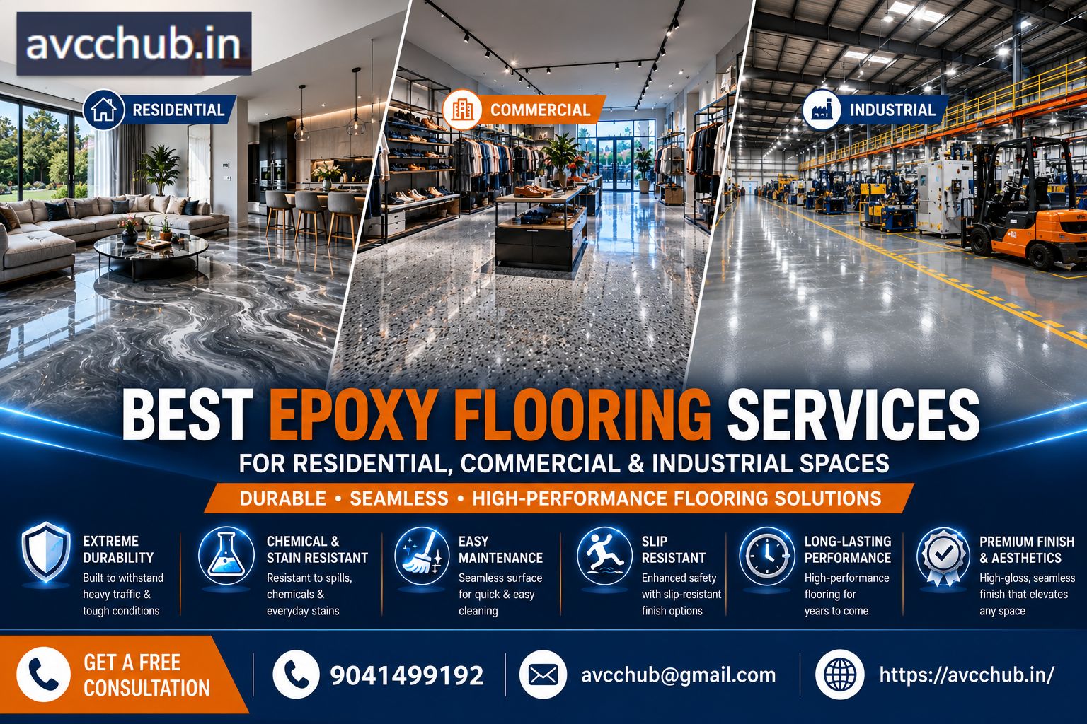 Best Epoxy Flooring Services for Residential, Commercial & Industrial Spaces